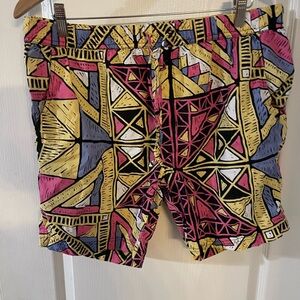 Vibrant Geometric Men's Shorts